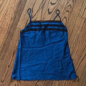 Natori Blue 100% Silk 💕 Tank Size Small